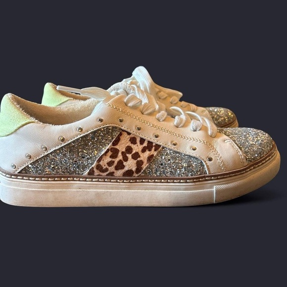 Crown Vintage Animal Glitter Fashion Sneakers | Women’s 9 - Picture 6 of 8